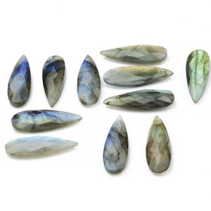 High quality Labradorite gemstone,briolette stone,long blue flash gemstone,statement gemstone,shifting color stone,diy stones - AA Quality