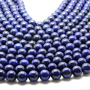 Unique Lapis beads,AA quality gemstone beads,Lapis lazuli beads,round beads,semiprecious beads for jewelry making - 16&quot; Strand