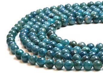 Round Apatite beads,gemstone beads,jewelry supplies,diy beads,apatite stone beads,unique necklace,wholesale stone beads - 16" Strand