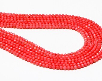 Perles Rondes En Corail Rose - 6 Mm - Lot Plus De 25 Pièces - Pour Création Bijoux - Neuf Avec étiquettes
