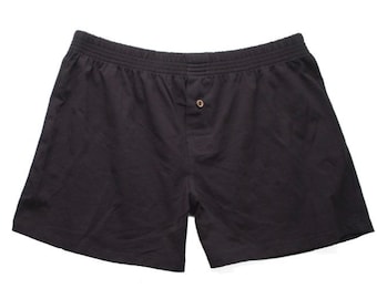 Organic Cotton Fitted Boxers with Coconut Button