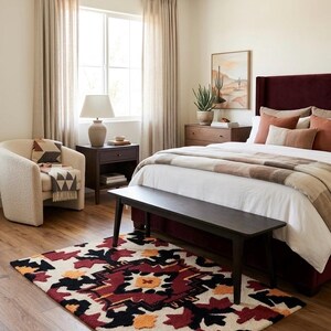 Hand-Tufted Wool Rug | Loop and Cut Pattern Rug
