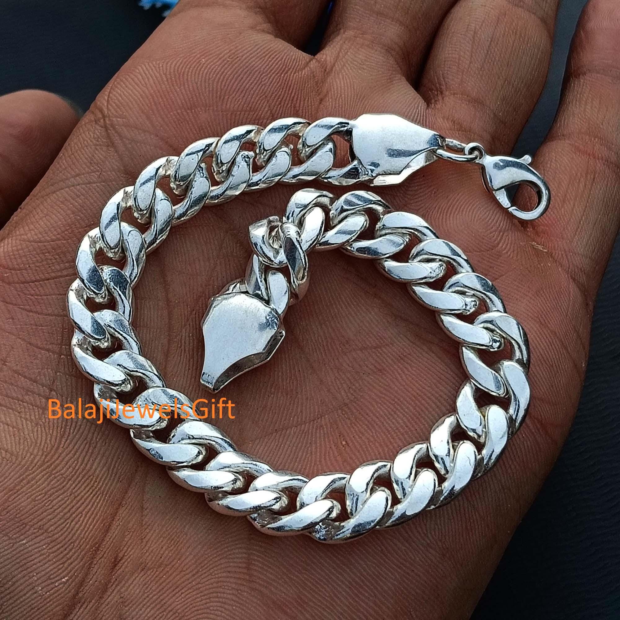 Vintage Italian 925 Sterling Silver Bracelet - Etsy Australia