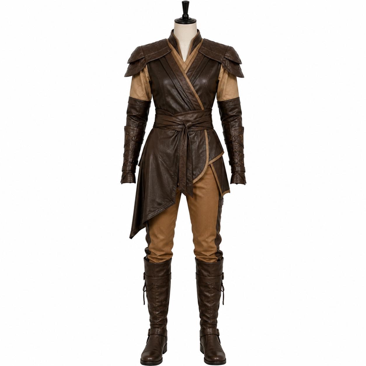 Fantasy Rogue Leather Armor Costume Set Bastila Shan inspired outfit