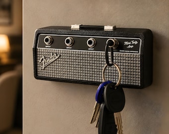 Guitar Amp Key Holder: Vintage Style Music Lover Wall Rack