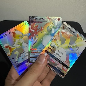 rainbow pokemon cards amazon 3 Pokmon Card Vmax Bundle - 1 Secret Rare Card - No Duplicates (Dont apply Weakness and Resistance for Benched Pokemon.) Rainbow Rare Pokemon Cards