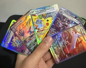 Surging sparks SIRs Proxy Custom - Pokemon  Fan Made Card - Pikachu ex, Latias ex, Milotic, Hydreigon, Alolan Exeggutor Textured Art