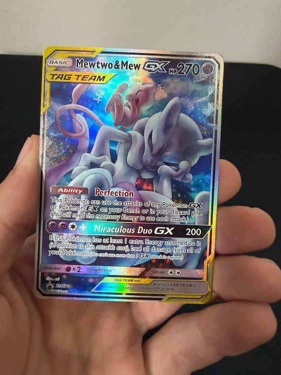 are gx pokemon cards still made Mewtwo & Mew Tag Team A Holographic History Of The