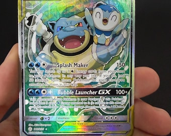 Blastoise & Piplup 5 Tag Team - Pokemon Fan Made Karte