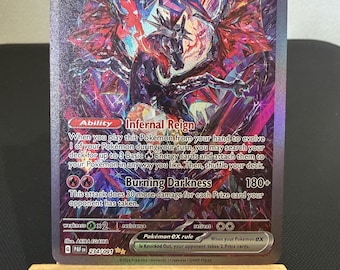 Glurak ex - Pokemon Fan Made Card Paldean Fates Proxy texturiert 234/091