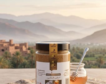 Traditional Moroccan Amlou | Almond Cream with Argan Oil and Honey | Gourmet Artisan Product