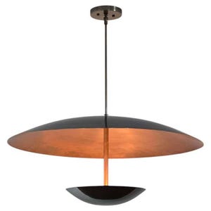 Mid-Century-Deckenleuchte aus Messing, minimalistische Hängelampe aus Messing, skandinavischer Kronleuchter, handgefertigte Luxus-Pendelleuchte aus Messing