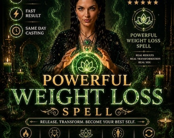 Viktminskningsbesvärjelse Kraftfull kroppstransformation Manifestation Ritual Självförtroende Motivation Energi Välbefinnande Attraktion Glowup