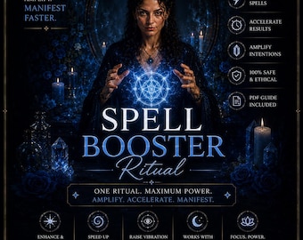Rituel booster de sorts Amplification de la puissance de manifestation Accélération des résultats Amélioration de l'énergie Service spirituel personnalisé