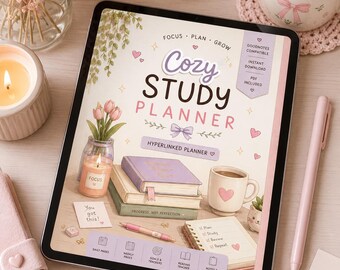 Planificador digital con hipervínculos para iPad / Seguimiento de objetivos diarios y semanales (PDF)