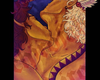 caejose a4 art print illustration
