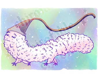 A5 brushbug brushbuddy print illustration
