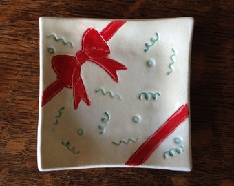 SPOON REST CERAMIC Package Stoneware Clay Handmade Party Ready