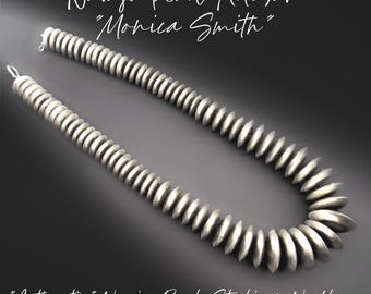 Monica Smith Navajo Sterling Silver & Turquoise Squash Blossom