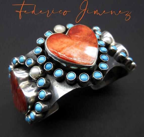 Fed Jimenez Spiny Oyster Sterling Silver Bracelet Cuff Fed Jimenez Spiny Oyster Sterling Silver Bracelet Cuff