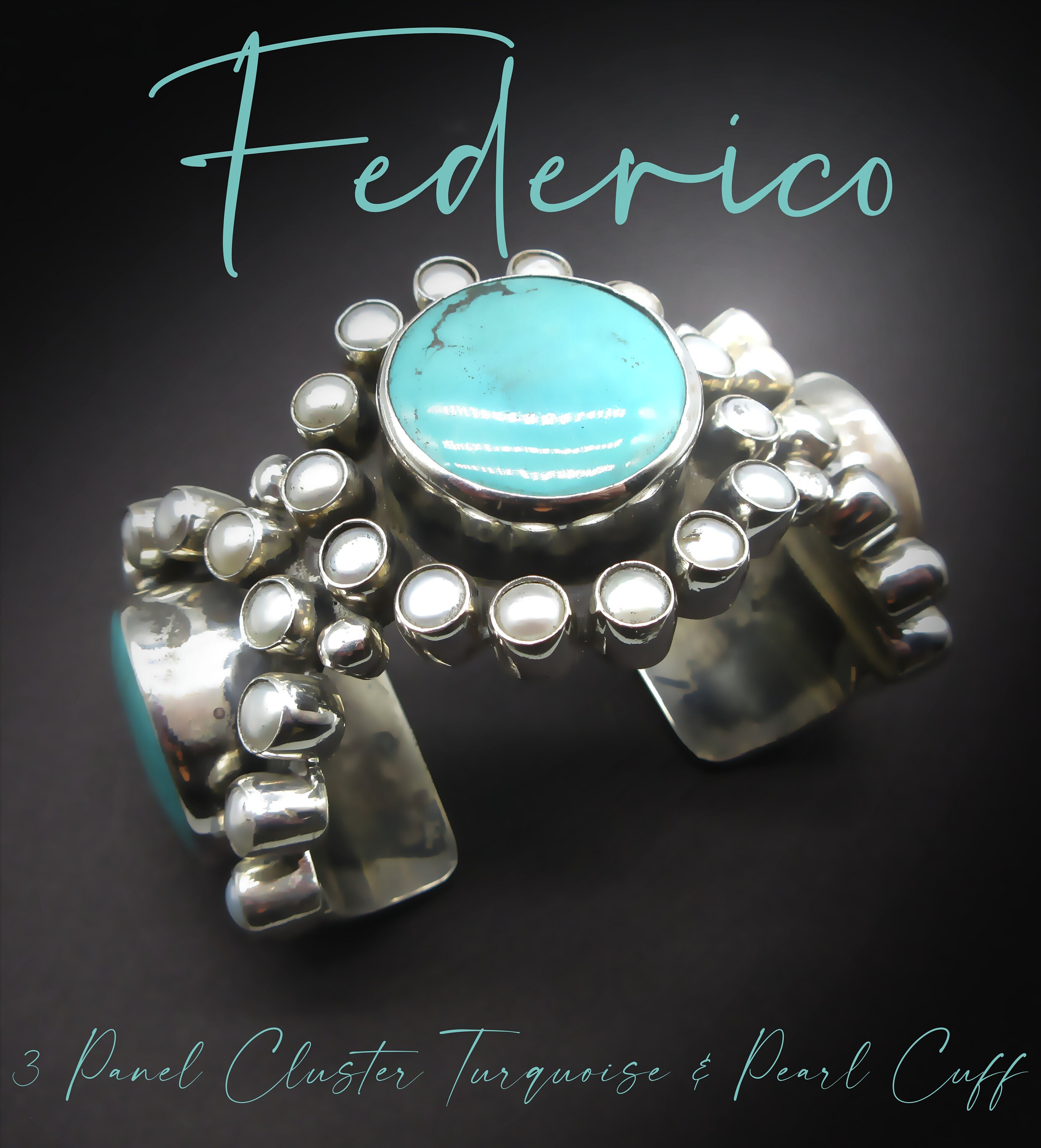 ときめきリボンバングル Federico Jimenez Cluster Cuff Bracelet - Etsy