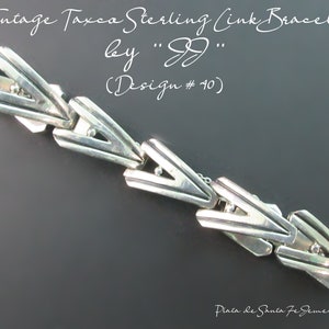 May include: Vintage Taxco sterling silver link bracelet by "D" (Design #40).
