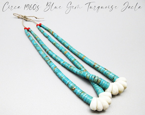 Quality Vintage Navajo Native American Jewelry jewelry Blue Gem Turquoise Coral Jacla Necklace Old Quality Vintage Navajo Native American Jewelry jewelry Blue Gem Turquoise Coral Jacla Necklace Old
