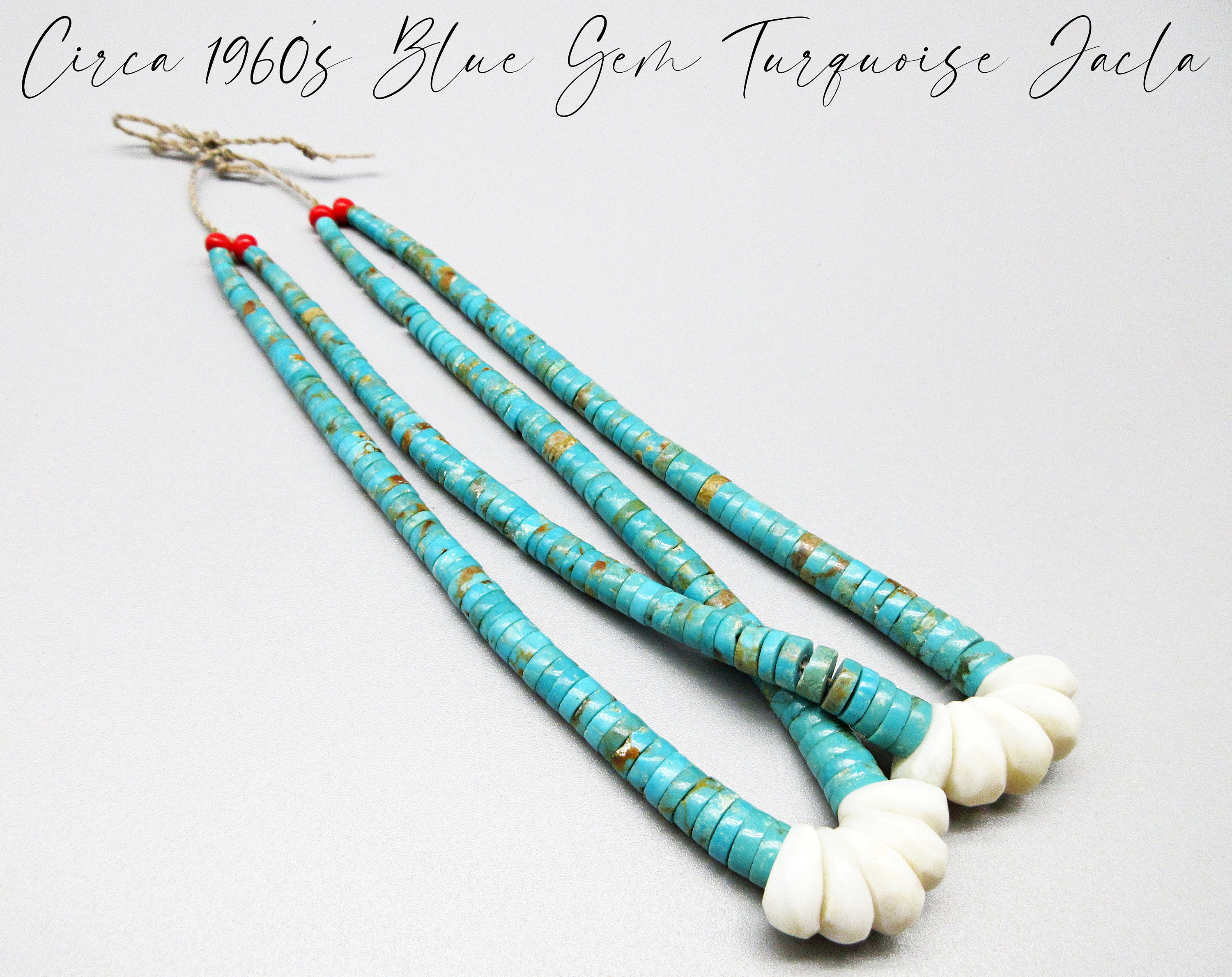 Very Rare Longer Vintage Native American Navajo Turquoise Heishi Jacla Earrings Very Rare Longer Vintage Native American Navajo Turquoise Heishi Jacla Earrings