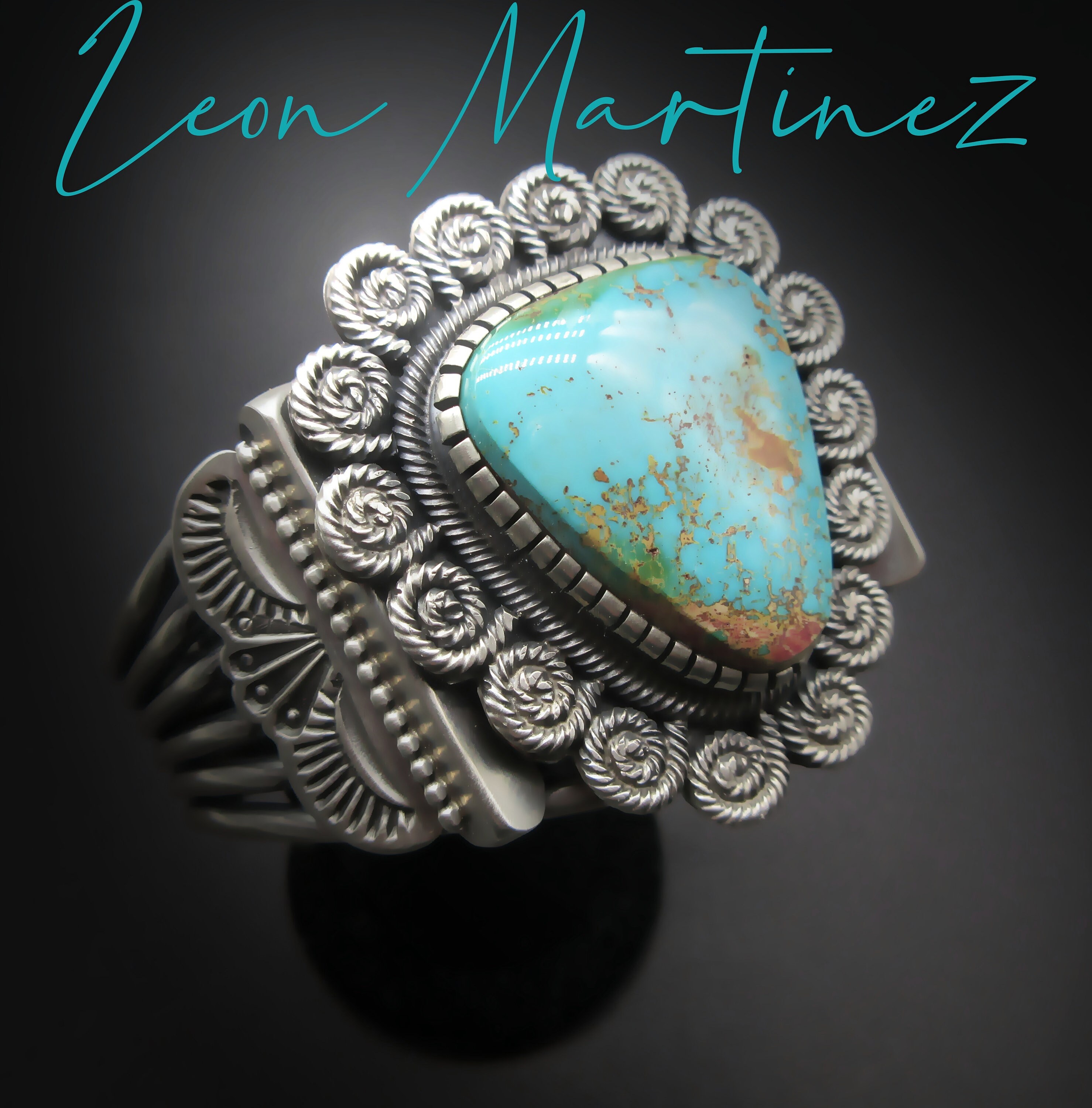 Herb Tsosie Hueg Vintage Native American Navajo Royston Turquoise Sterling Silver Bracelet Herb Tsosie Hueg Vintage Native American Navajo Royston Turquoise Sterling Silver Bracelet