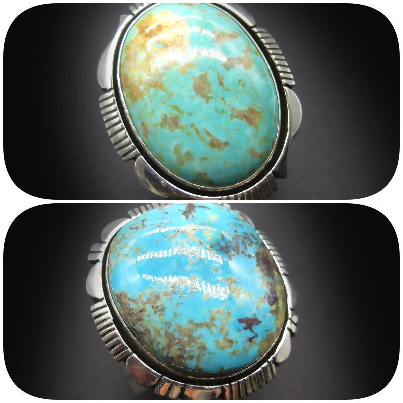 Dynamite Vintage Native American Navajo Squared Royston Turquoise Sterling Silver Bracelet Dynamite Vintage Native American Navajo Squared Royston Turquoise Sterling Silver Bracelet