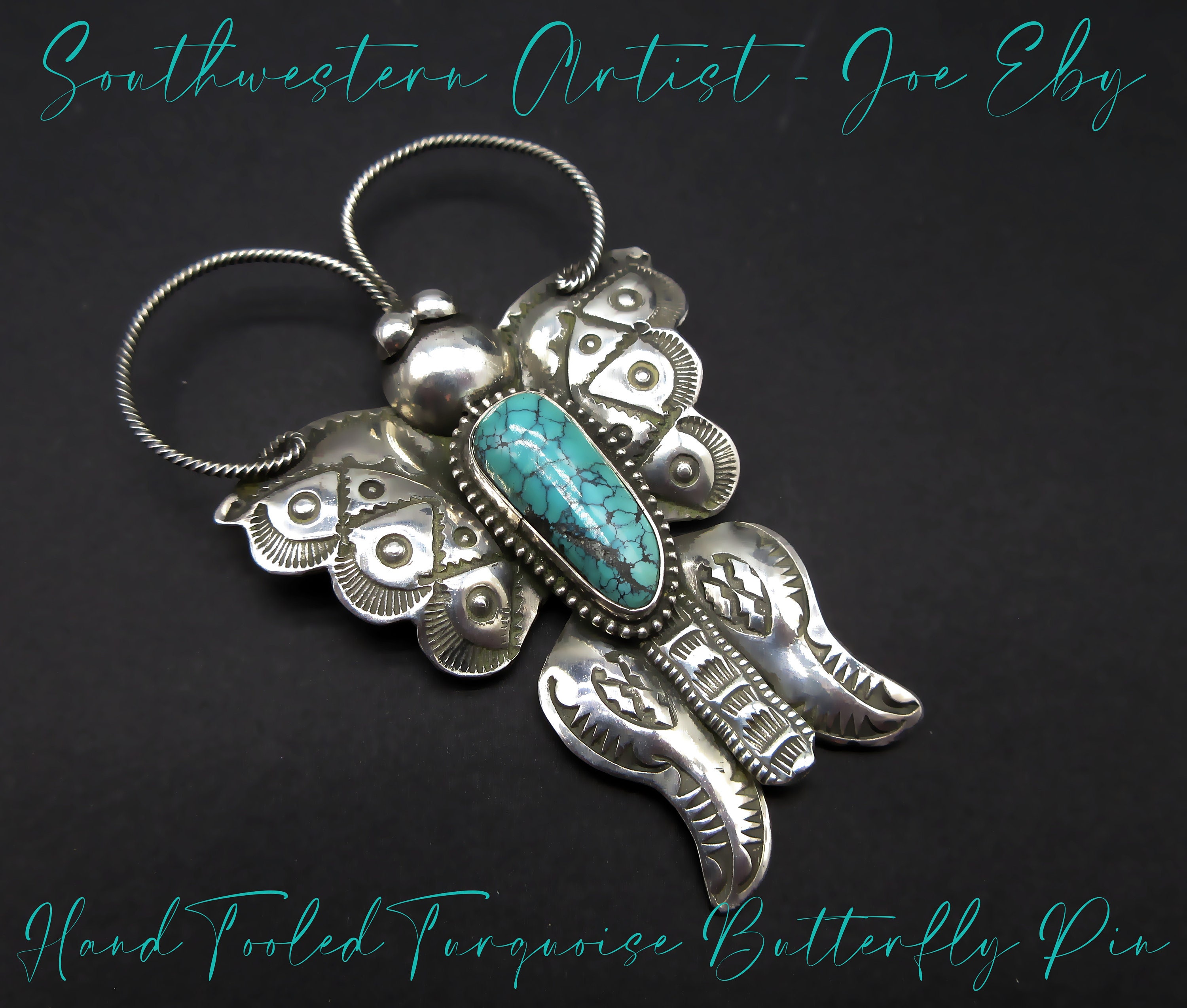 Sonunique Vintage Native American Navajo Spider Turquoise Sterling Silver Earrings Sonunique Vintage Native American Navajo Spider Turquoise Sterling Silver Earrings