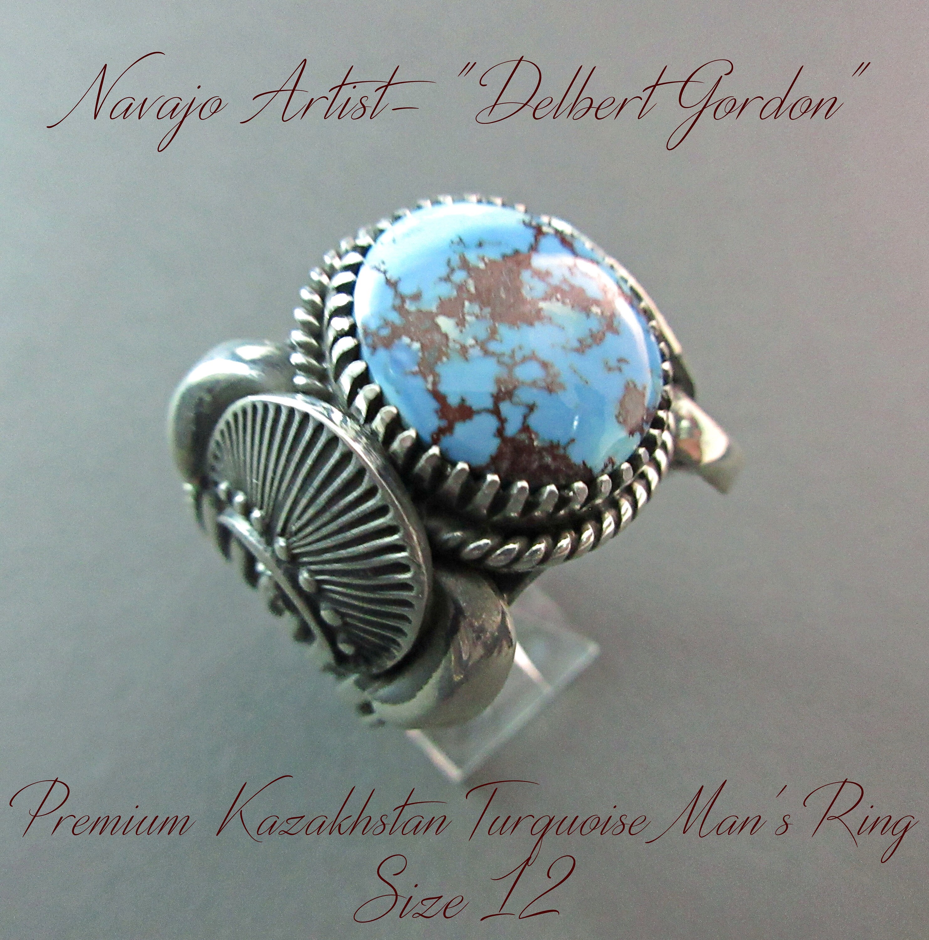 Navajo Veteran Artisan delbert Gordon premium Kazakhstan golden