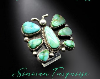 Royston Four-corners Cluster Sterling Silver Ring Handmade Navajo