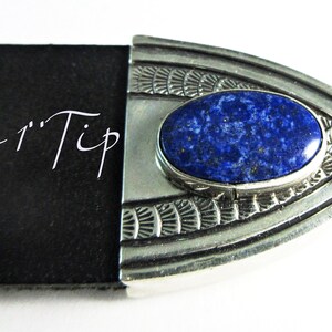 Superbe Ceinture En Lézard J.B. Hill Avec Boucle Sterling Turquoise – Taille 30, état Impeccable