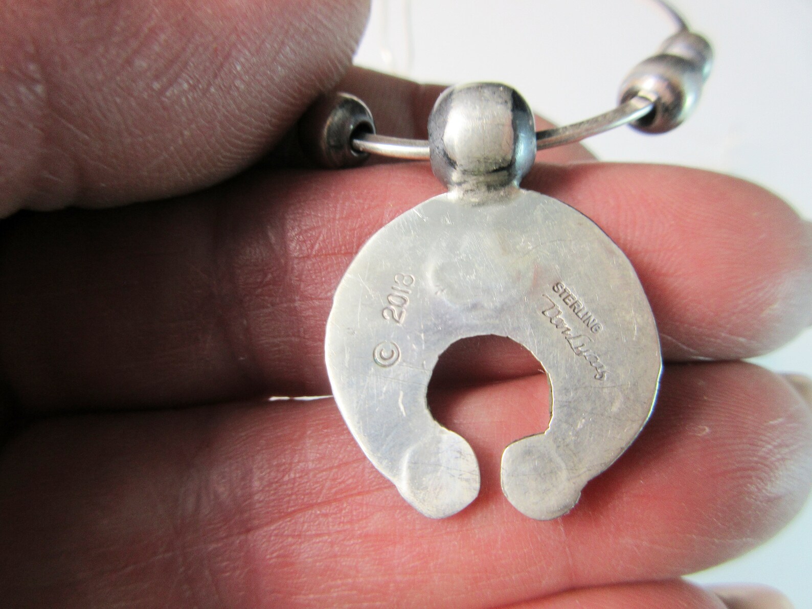 DON LUCAS Hand Pounded Hoop NAJA Charm Dangle Navajo Pearl Etsy