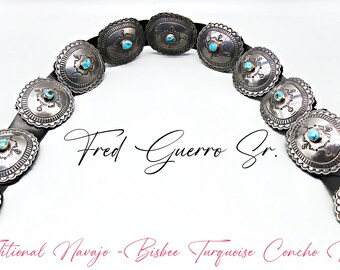 Master Navajo Artist-the Late FRED GUERRO Sr.-natural Bisbee 