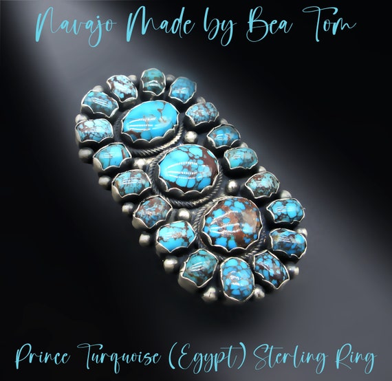 Rare Hallmark Early Tom Lowe Vintage Native American Navajo Turquoise Sterling Silver Bracelet Rare Hallmark Early Tom Lowe Vintage Native American Navajo Turquoise Sterling Silver Bracelet