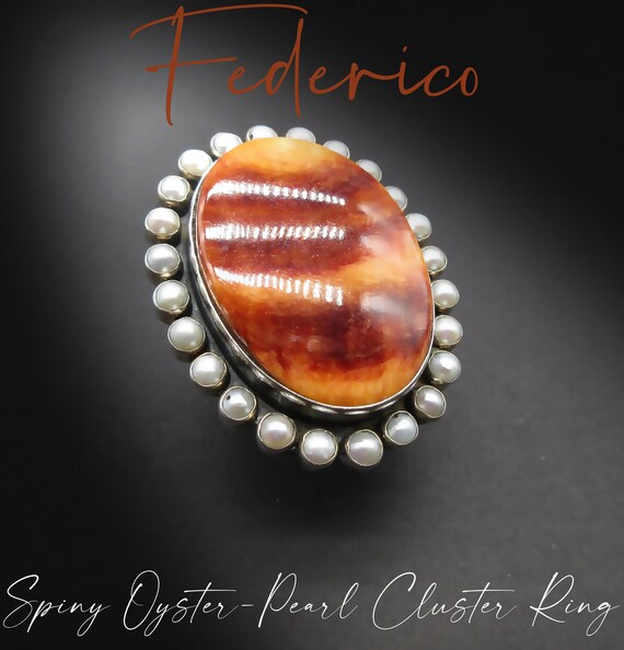 Fed Jimenez Spiny Oyster Sterling Silver Bracelet Cuff Fed Jimenez Spiny Oyster Sterling Silver Bracelet Cuff
