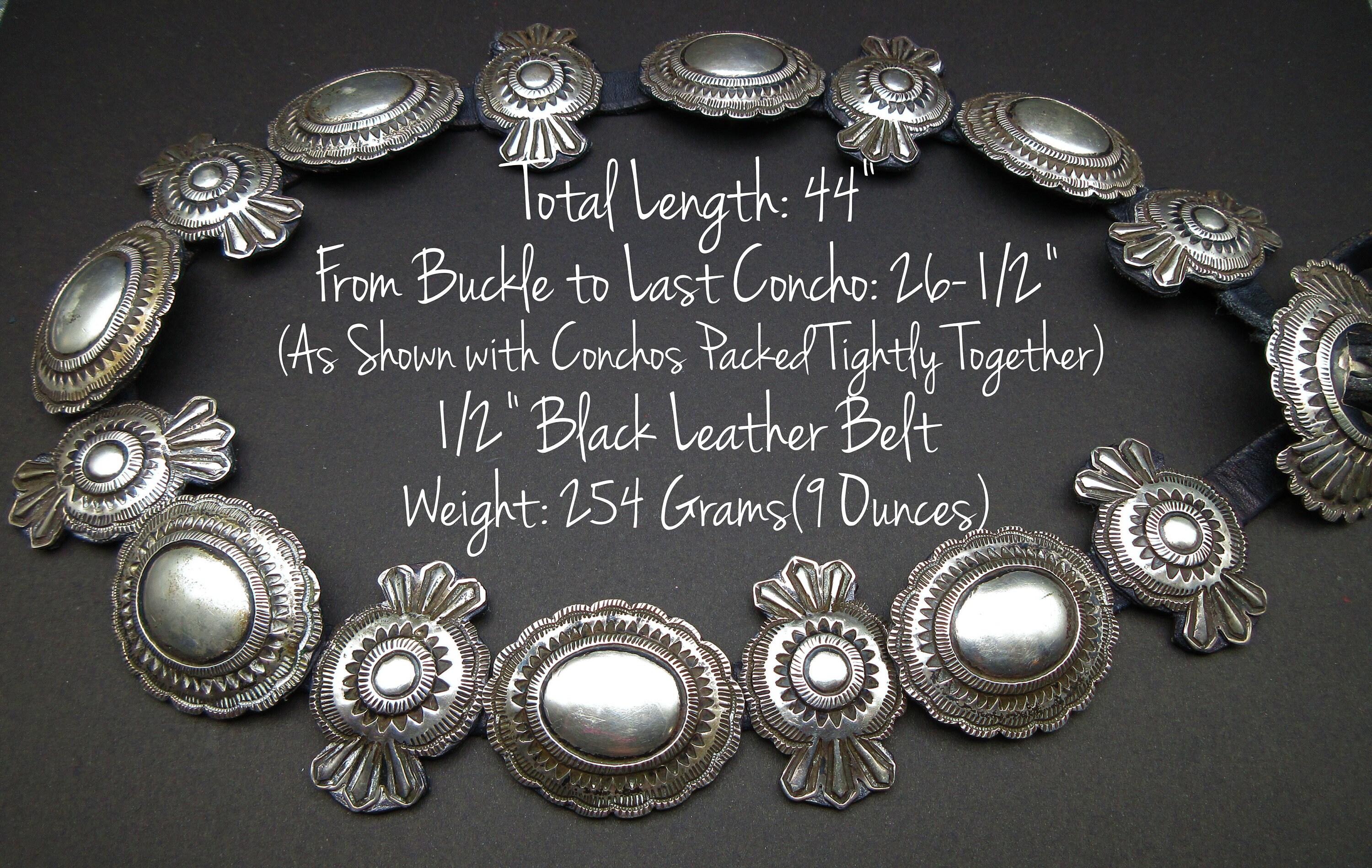 254 Gram Vintage Native American Navajo Coral Sterling Silver Concho Belt For Pant Links! 254 Gram Vintage Native American Navajo Coral Sterling Silver Concho Belt For Pant Links!