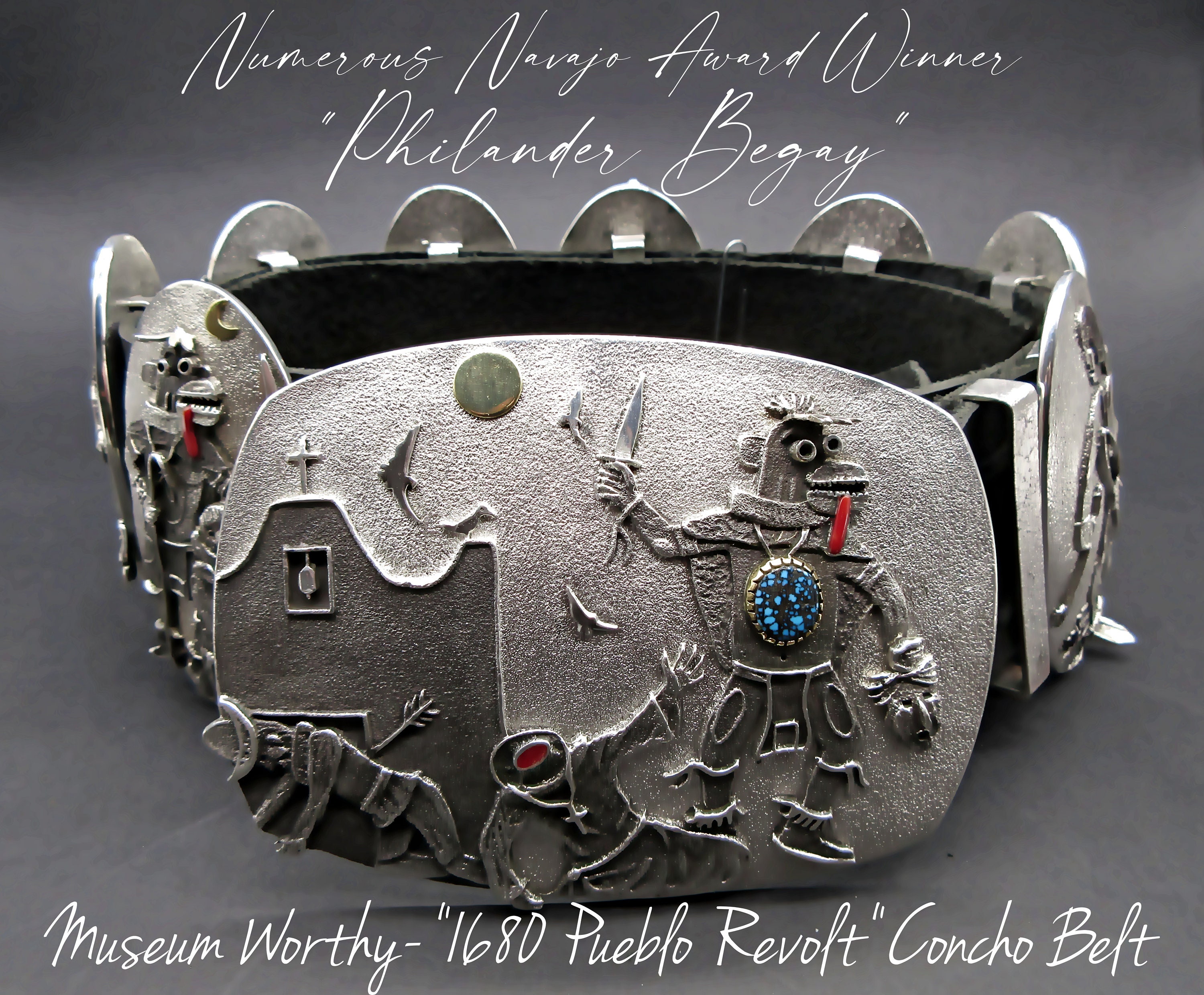 Dynamic Vintage Native American Navajo Coral Sterling Silver Earrings Signed John Begay Dynamic Vintage Native American Navajo Coral Sterling Silver Earrings Signed John Begay