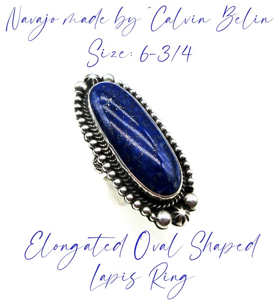 Midnight Two Pueblo Vintage Native American Navajo Sterling Silver Inlay Ring Midnight Two Pueblo Vintage Native American Navajo Sterling Silver Inlay Ring