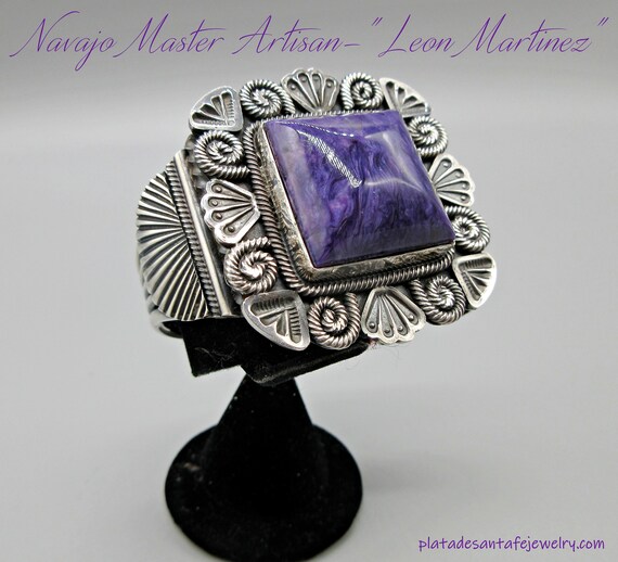 Important Vintage Native American Jewelry Navajo Kachina Mster Sterling Silver Charoite Pendant Important Vintage Native American Jewelry Navajo Kachina Mster Sterling Silver Charoite Pendant