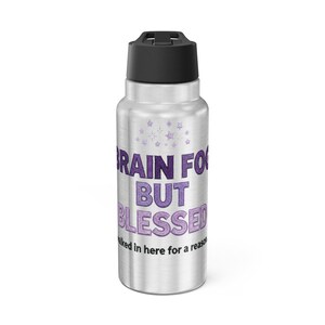 Brain Fog But Blessed Tumbler | Menopause Humor Stainless Steel Cup