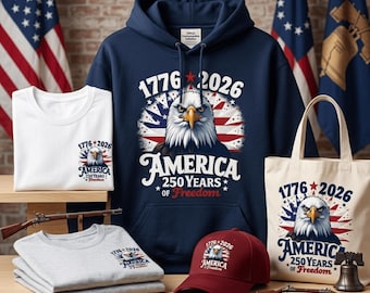 USA 250th Anniversary svg, America 1776-2026 Patriotic Shirt Design, Freedom Eagle Cricut Cut File, 4th of July Sublimation PNG,