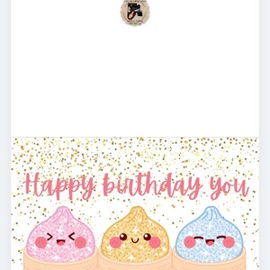 Happy birthday you dumpling card