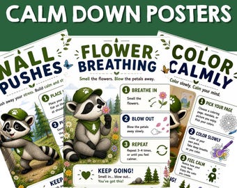 Kids Calm Down Strategies Posters | SEL, Classroom Decor (PDF Download)