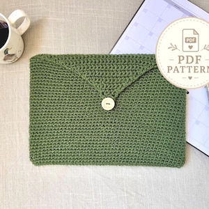 Laptop Case Beginner Crochet Pattern Laptop Sleeve Simple MacBook Protector Digital Download