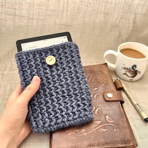 Kindle Sleeve Beginner Crochet Pattern E-Reader Case Simple E Reader Protector Digital Download