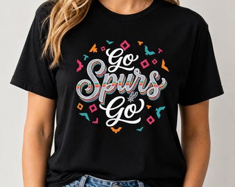 Go Spurs Go Basketball T-Shirt, Basketball Season Game Day Shirt, Spurs Fan Tee, San Antonio Basketball Gift