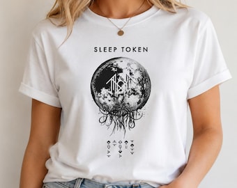 Sleep Token Cover Art T-Shirt, Dark Metal Band Inspired Graphic Tee, Alternative Rock Music Fan Shirt